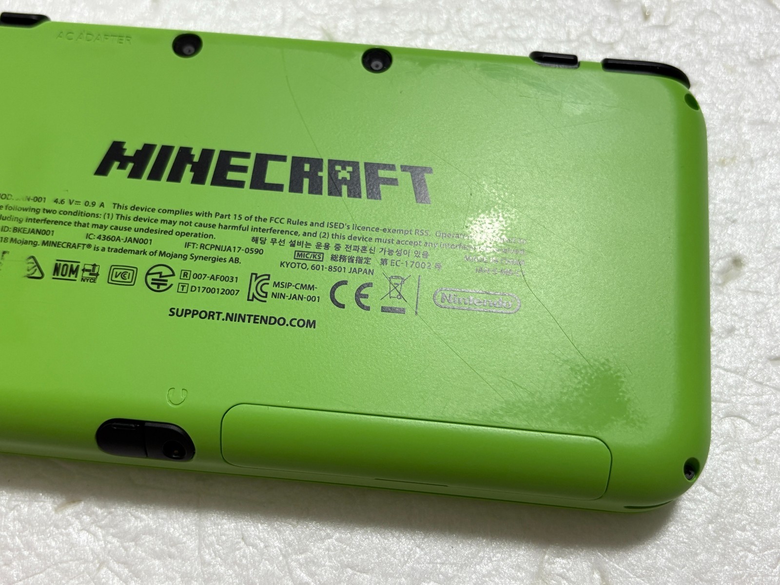 New Nintendo 2DS XL Minecraft Creeper Edition Console Japanese Used from Japan