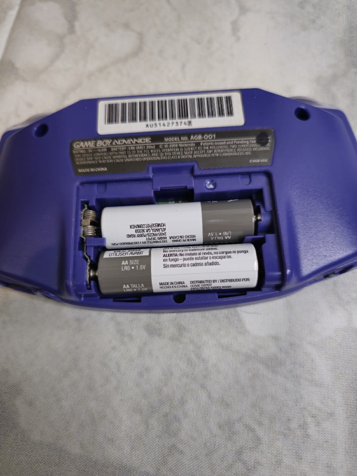Nintendo Game Boy Advance -Indigo- Games, Light, And Cases Great Condition!