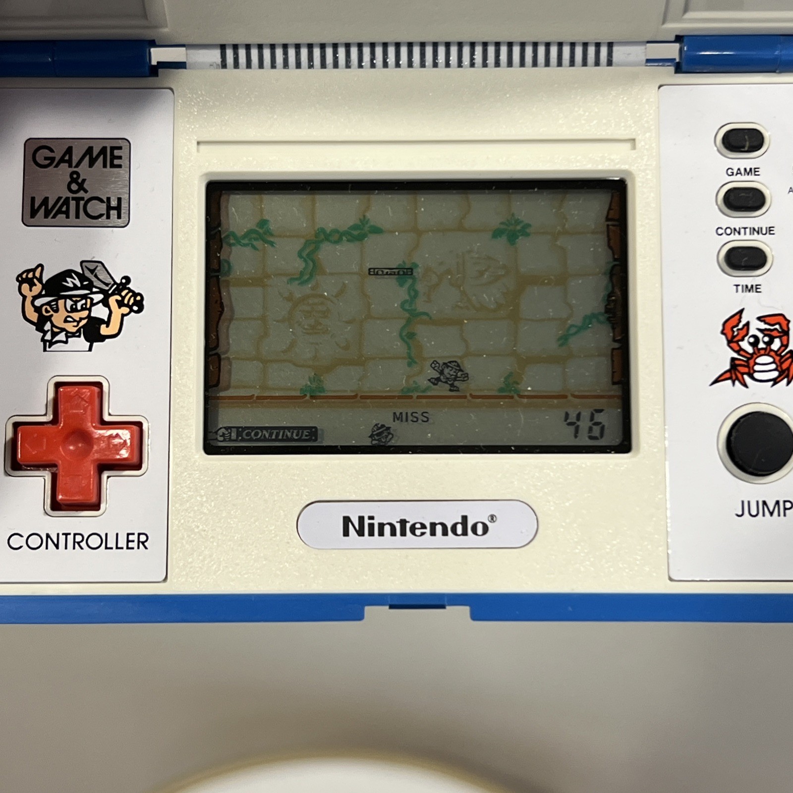 Nintendo Game & Watch Gold Cliff MV64 Vintage 1988 Made In Japan