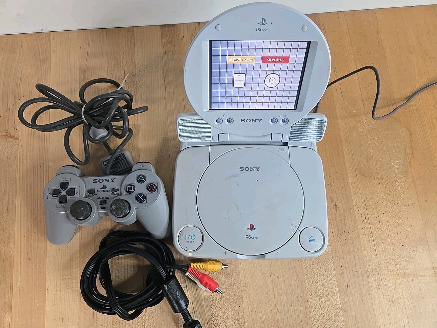 Sony PlayStation PS One Console With LCD Monitor TESTED READ!!!