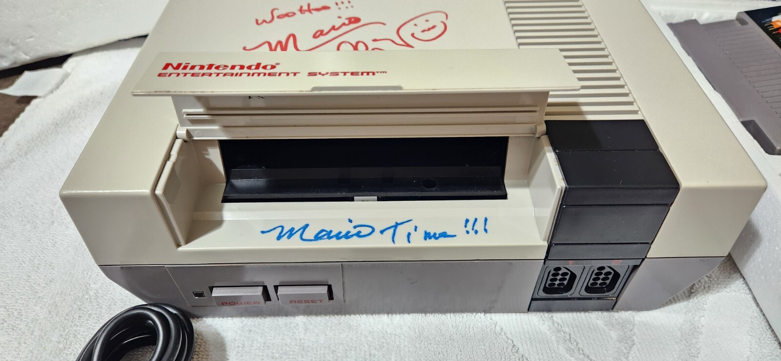 Nintendo Control Deck Original Box DUAL 2X CHARLES MARTINET SIGNATURE CIB PSA