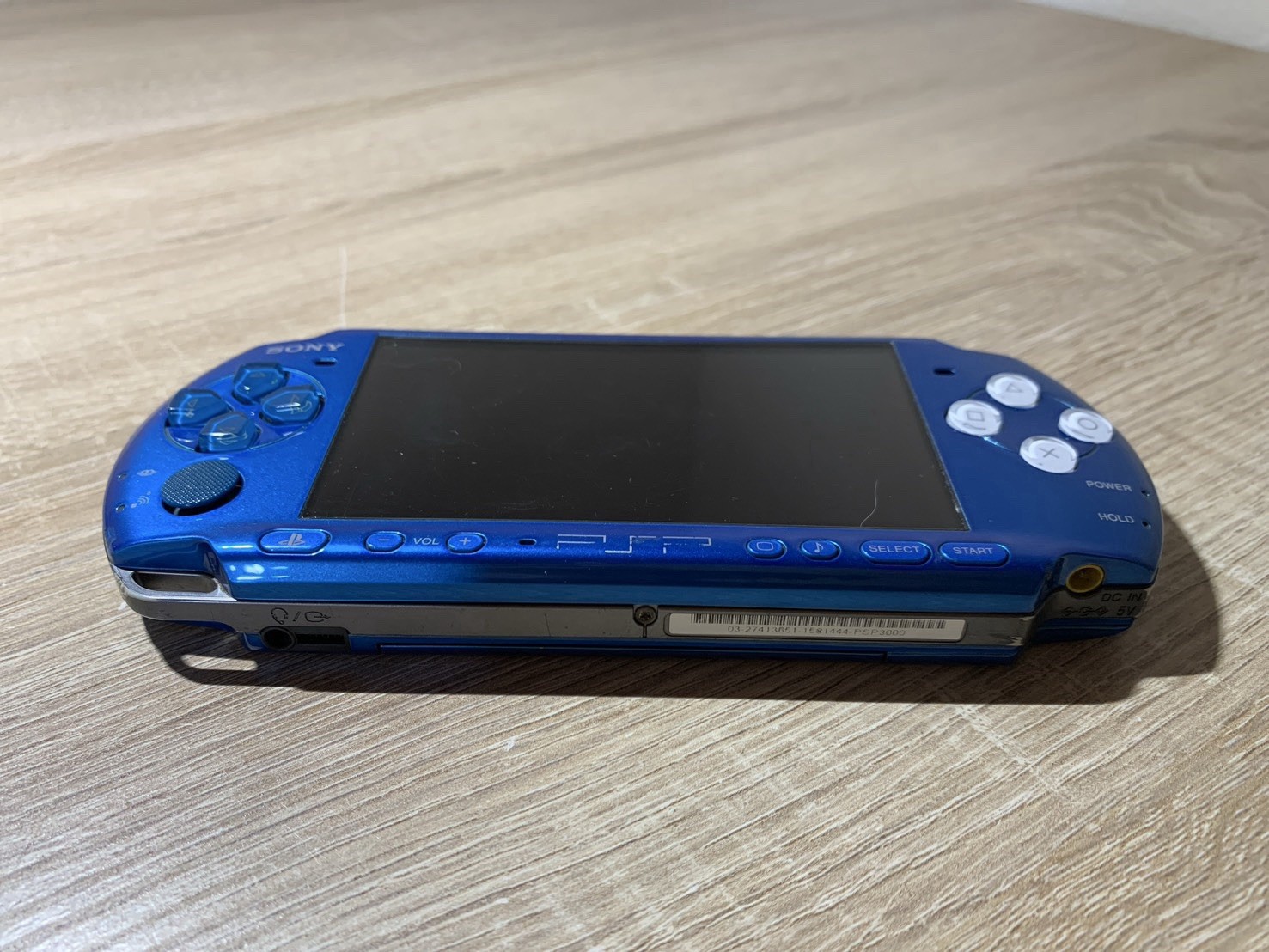 1005 Sony PlayStation PSP 3000 Vibrant Blue For Parts