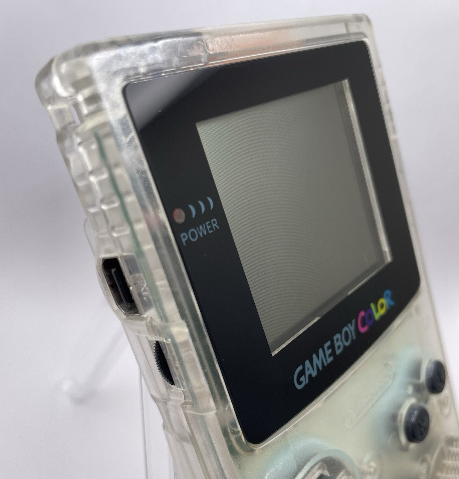 Nintendo Game Boy Color Clear Console CGB-001 TestedNew Screen Lens Japan