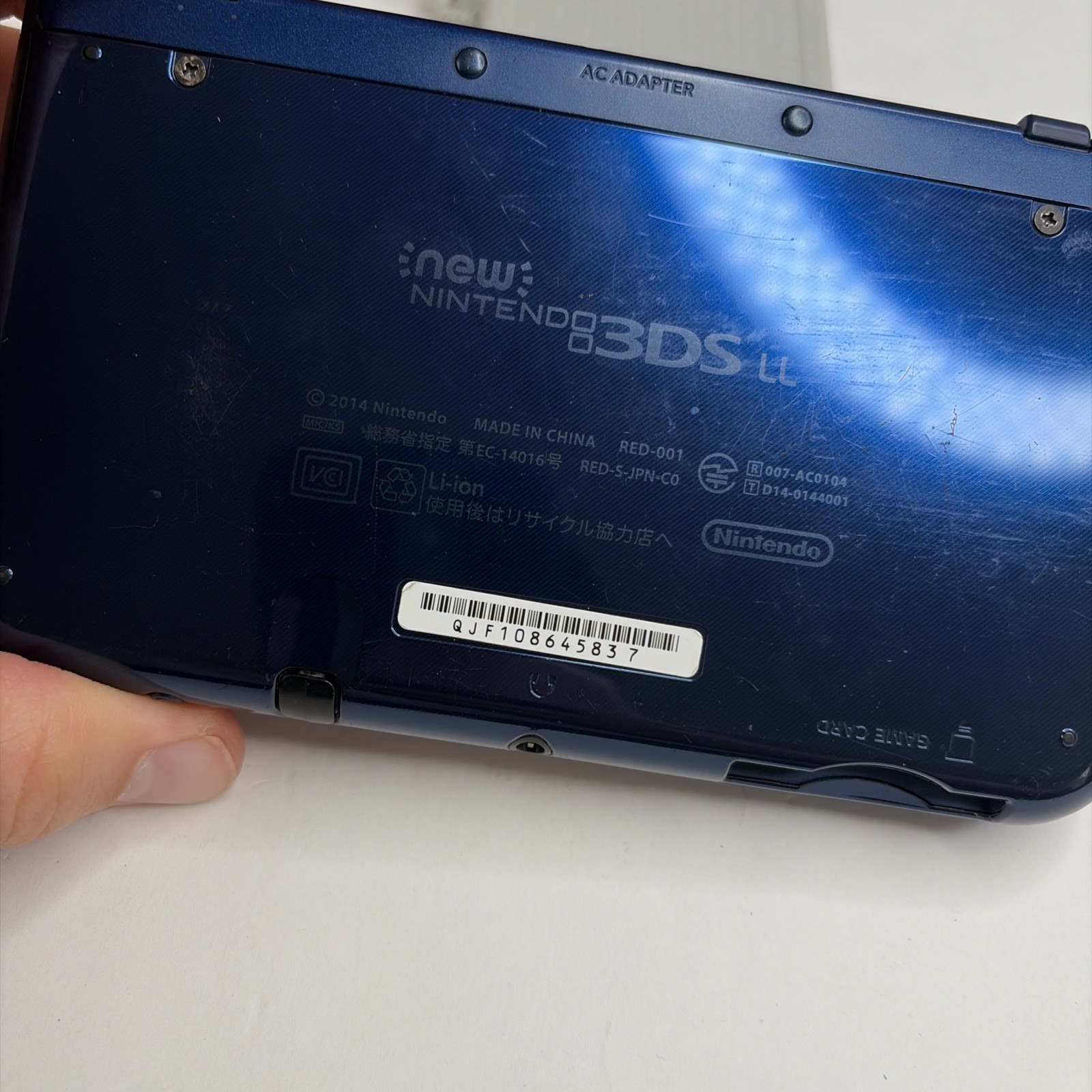New Nintendo 3DS XL LL Blue Console – Tested! W Charger Stylus