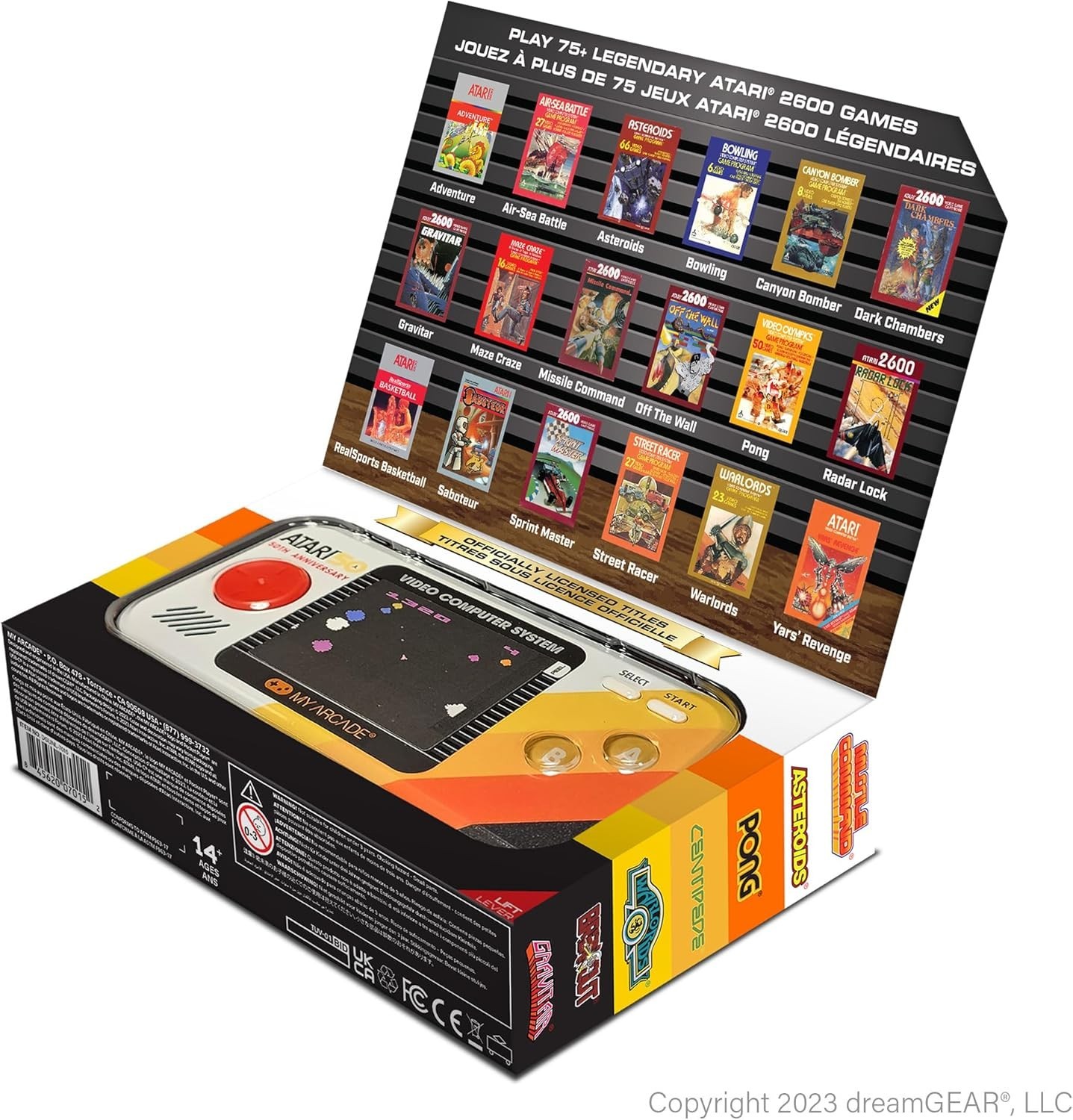 Ergonomic Atari Pocket Player: 100 Games, 2.75″ LCD Display – Gaming Redefined