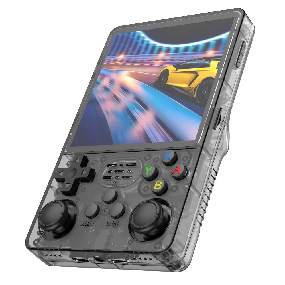 R36 plus Retro Handheld Game Console Linux 64-Bit System 4″ IPS Screen RK3326 Po