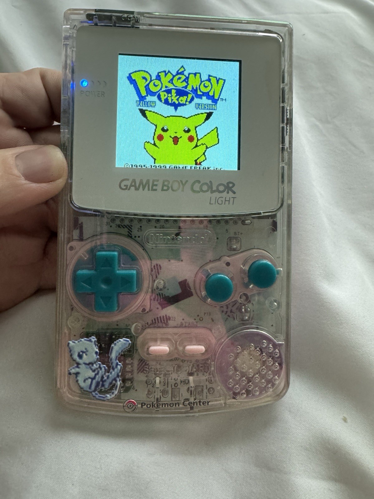 Nintendo Game Boy Color Console Pokemon GBC Backlit IPS Screen & Power Led Mod