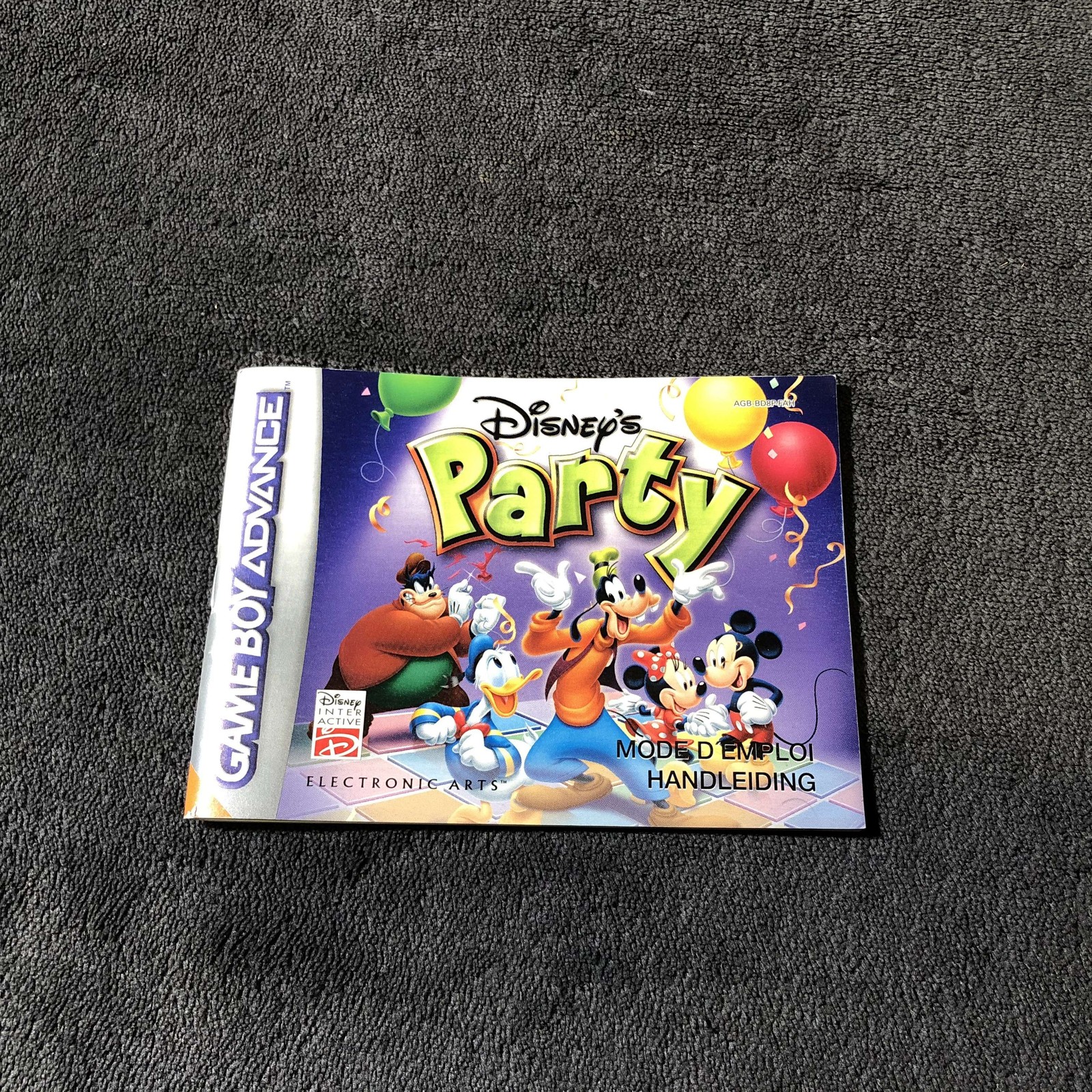 Nintendo Game Boy Advance Disney’s Party FAH Very Good Condition