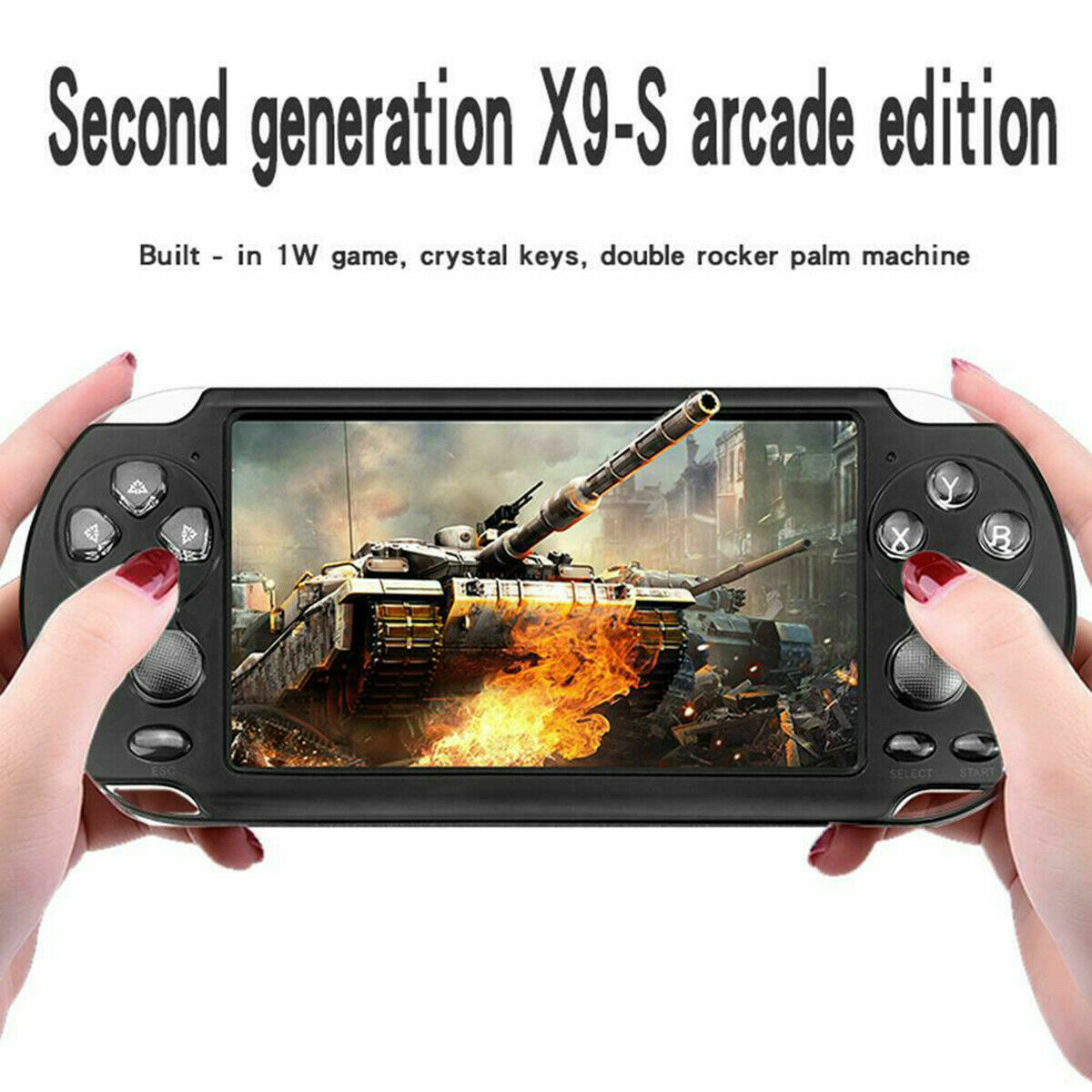 X9S 5.1″ 8GB 128Bit Handheld Portable Game Console MP3 Video Player 1000+ Games