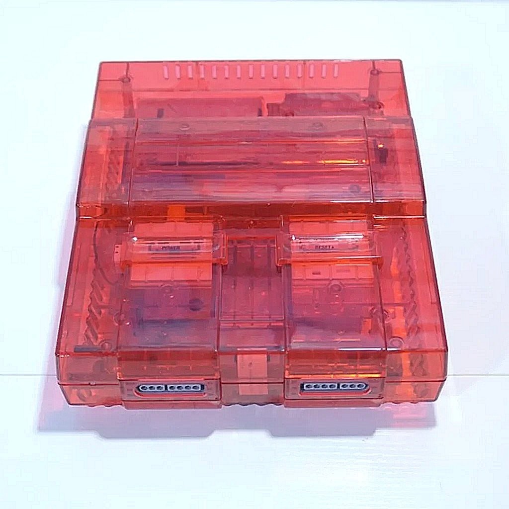 Super Nintendo SNES / Super Famicom Translucent Red System Console, SMW 2 Yoshi