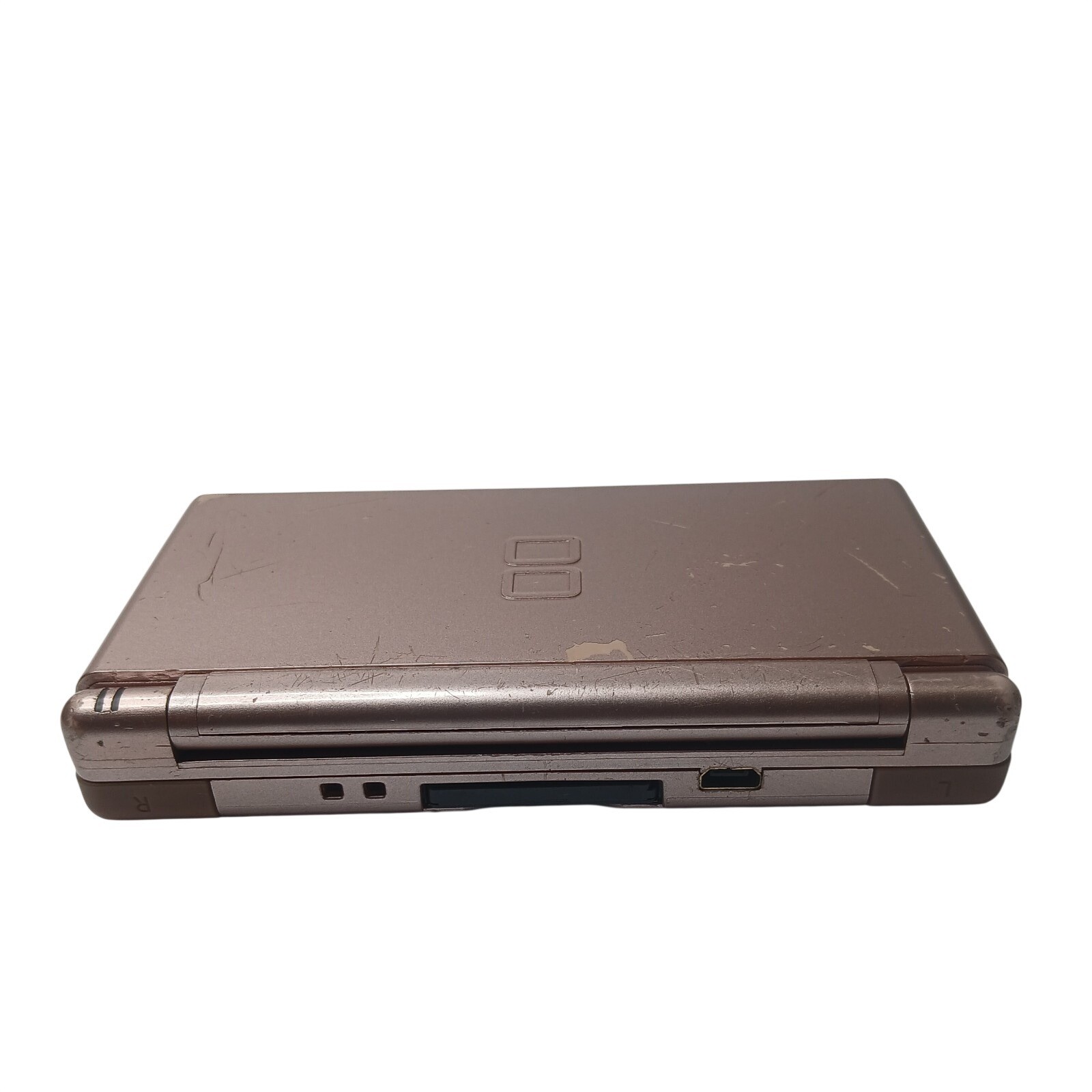 Nintendo DS Lite Gaming Console Kids OS Rose Gold Metallic Dual Screen GBA Slot