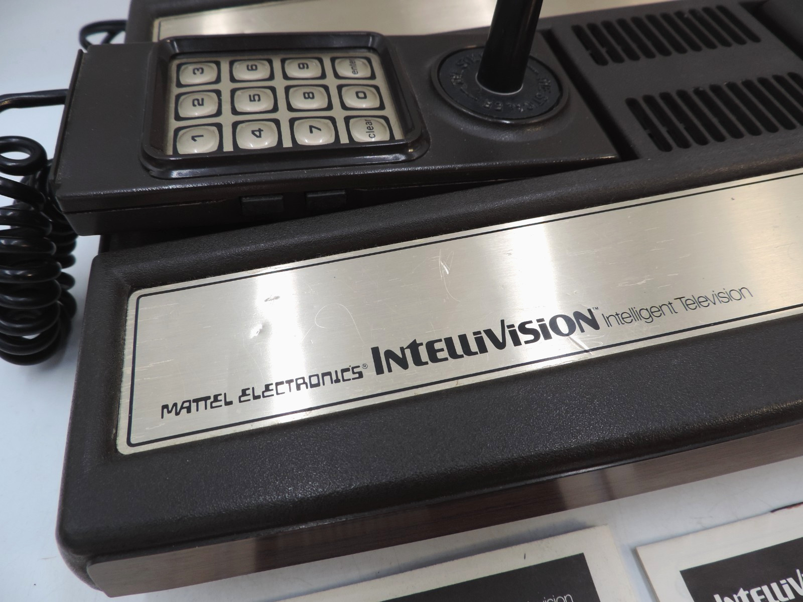Mattel IntelliVision Game Console 2609 with Game & Overlay Lot / For Repair