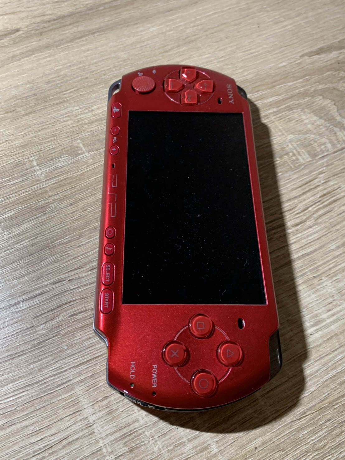1487 Sony PSP 3000 Radiant Red Console Junk For Parts
