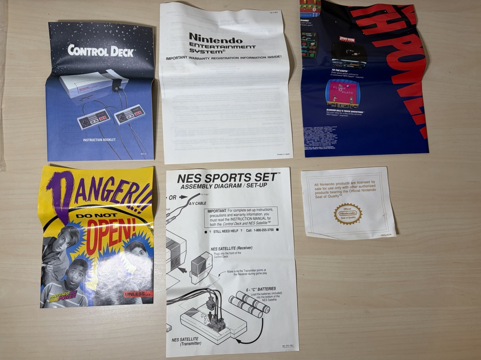 Nintendo NES Sports Set Game Console – Complete In Box – Mint – Partially New