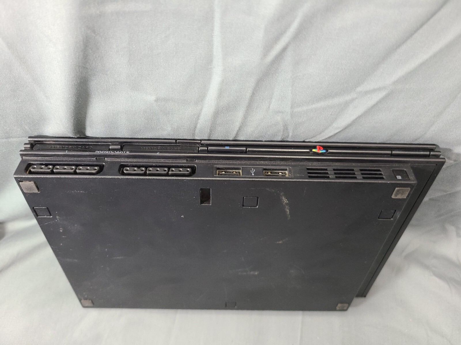 Sony PlayStation 2 SCPH-70000 Slim Console US and Japan system- Charcoal Black.