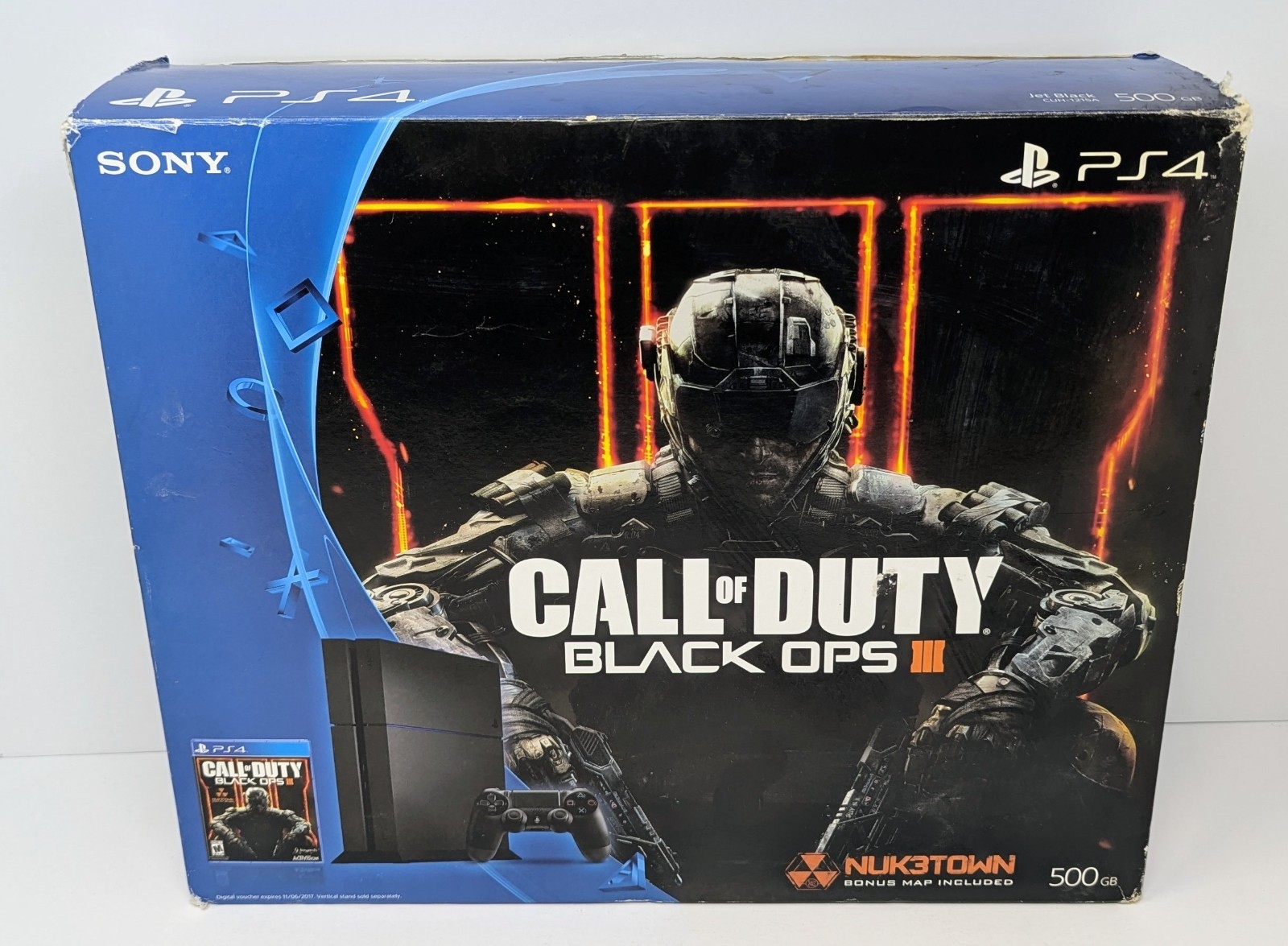 PlayStation 4 PS4 Call of Duty Black Ops III Jet Black Console w Box & 4 Games!