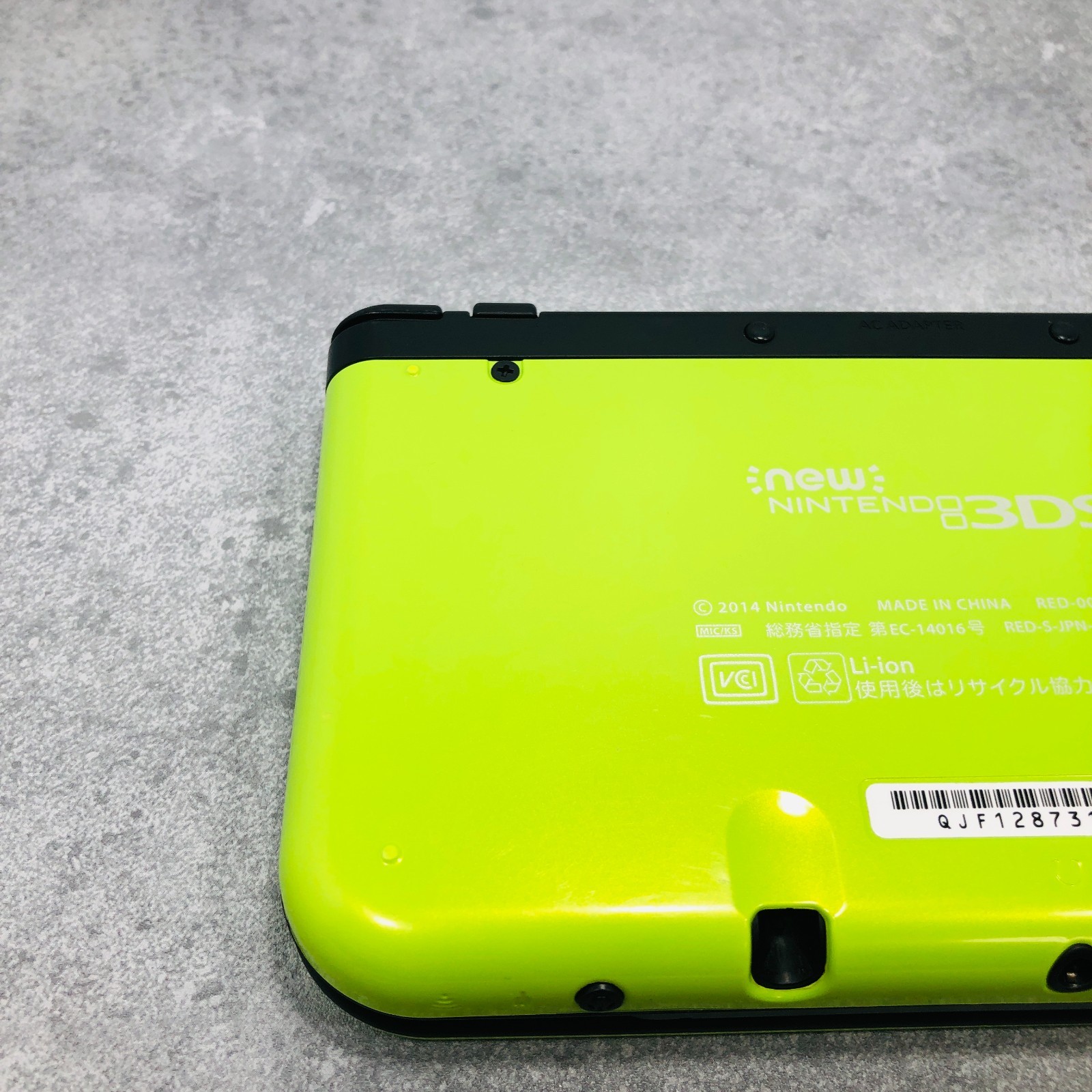 [EX+5] Nintendo new 3DS LL XL Lime Green Black Console & AC Adapter 06-106