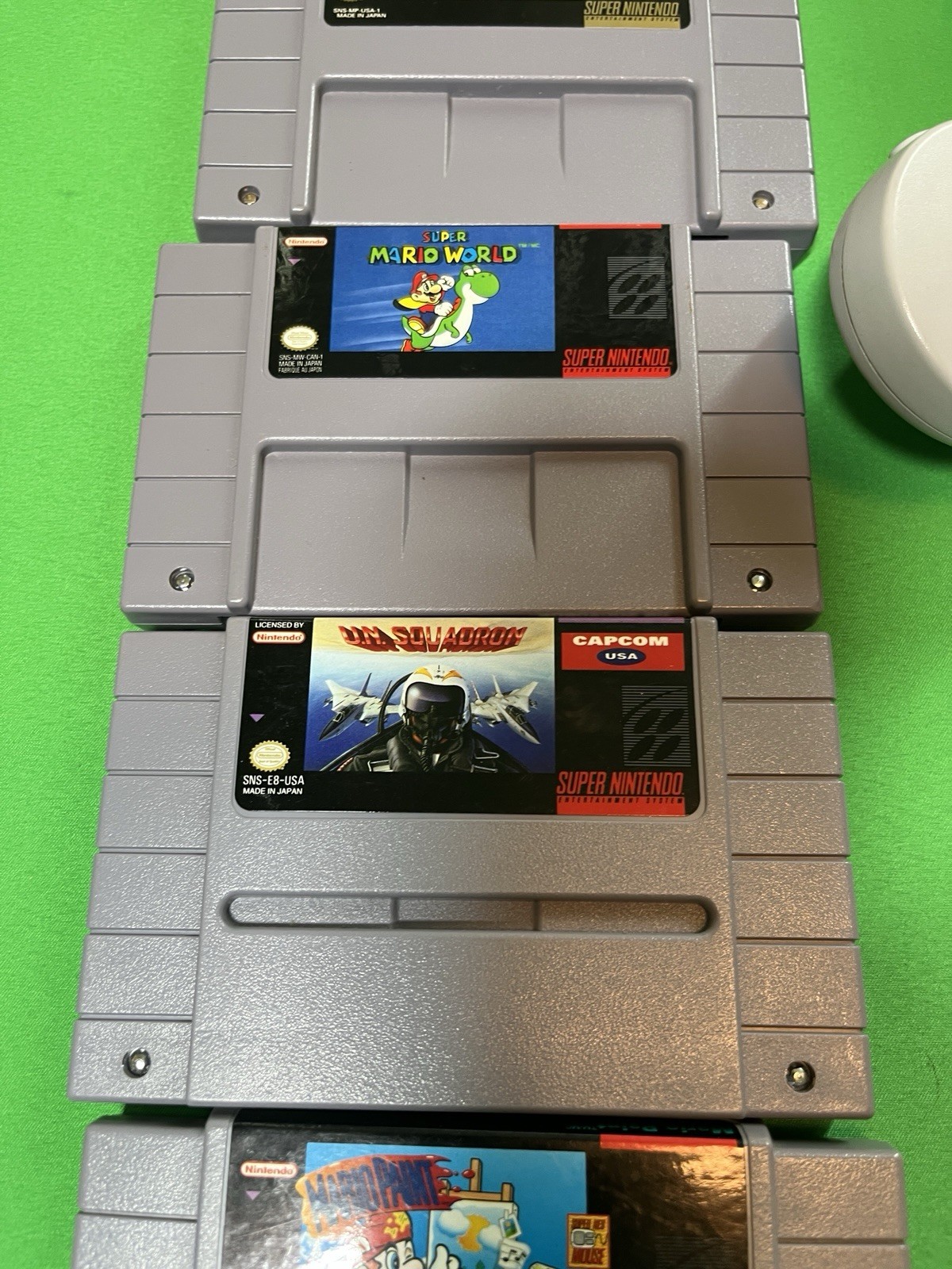 Super Nintendo Console W/ 7 Games 2 Controllers SNES Bundle TESTED & Working￼