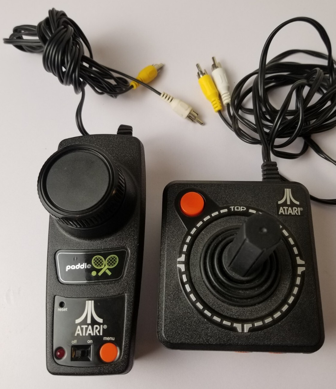 2004 Paddle and 2002 Atari Black Plug N Play TV Games Bundle
