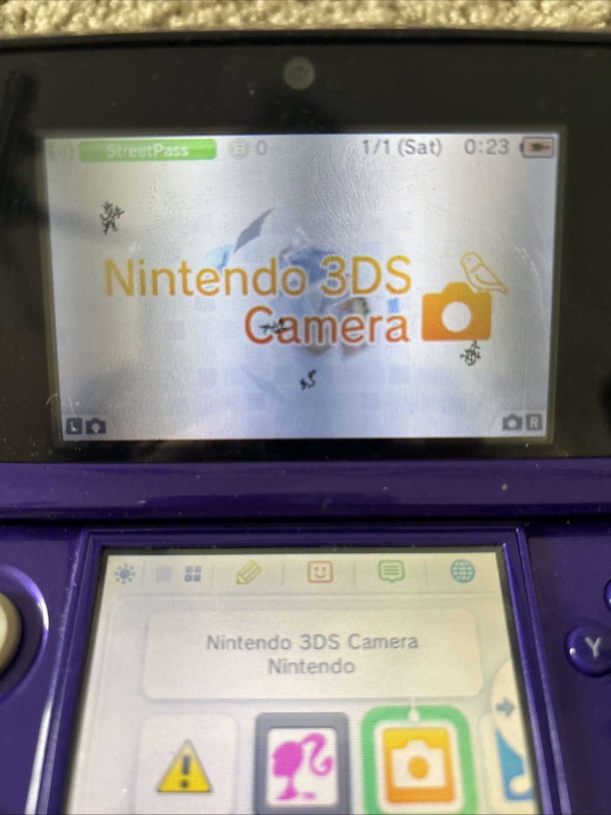 Nintendo 3DS Midnight Purple: Tested & Working