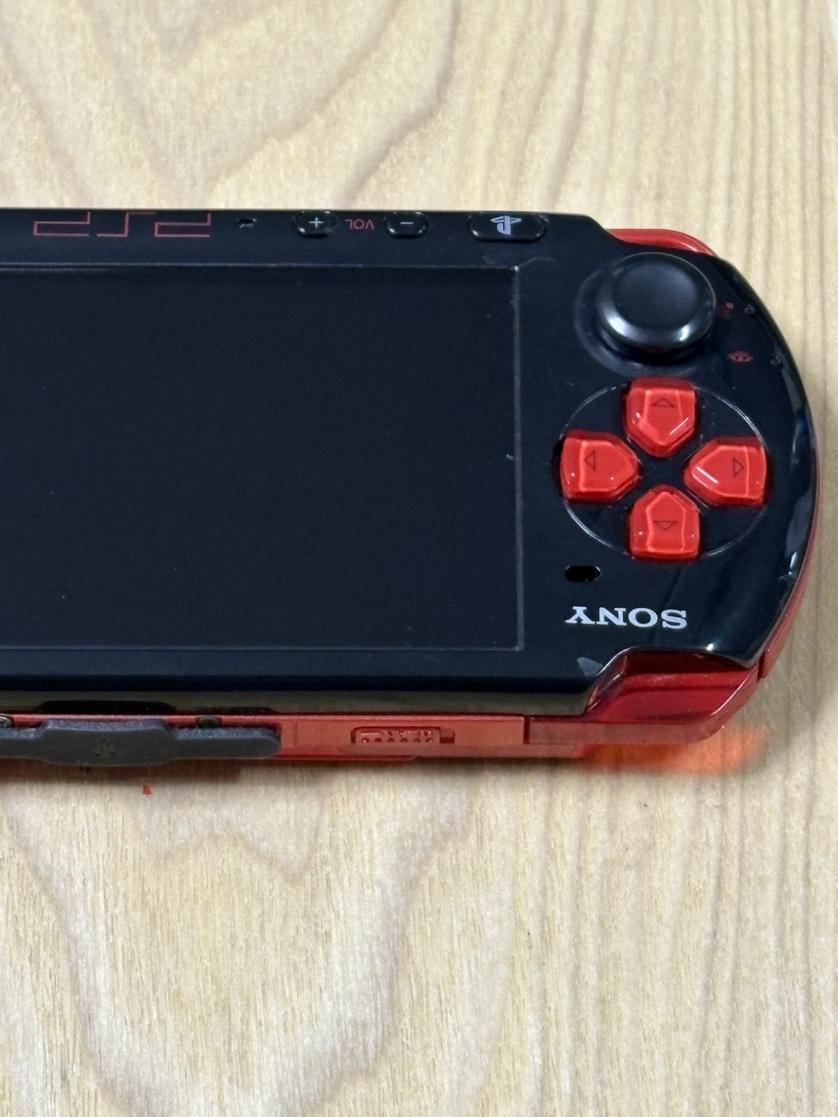 Sony PSP 3000 Black Red Console Only Japanese Version Tested Working