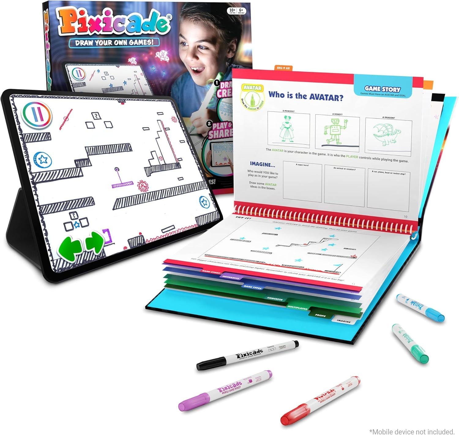 Pixicade! Turn Drawings Into Playable Video Games! | Doodle & Draw, Snap Play…