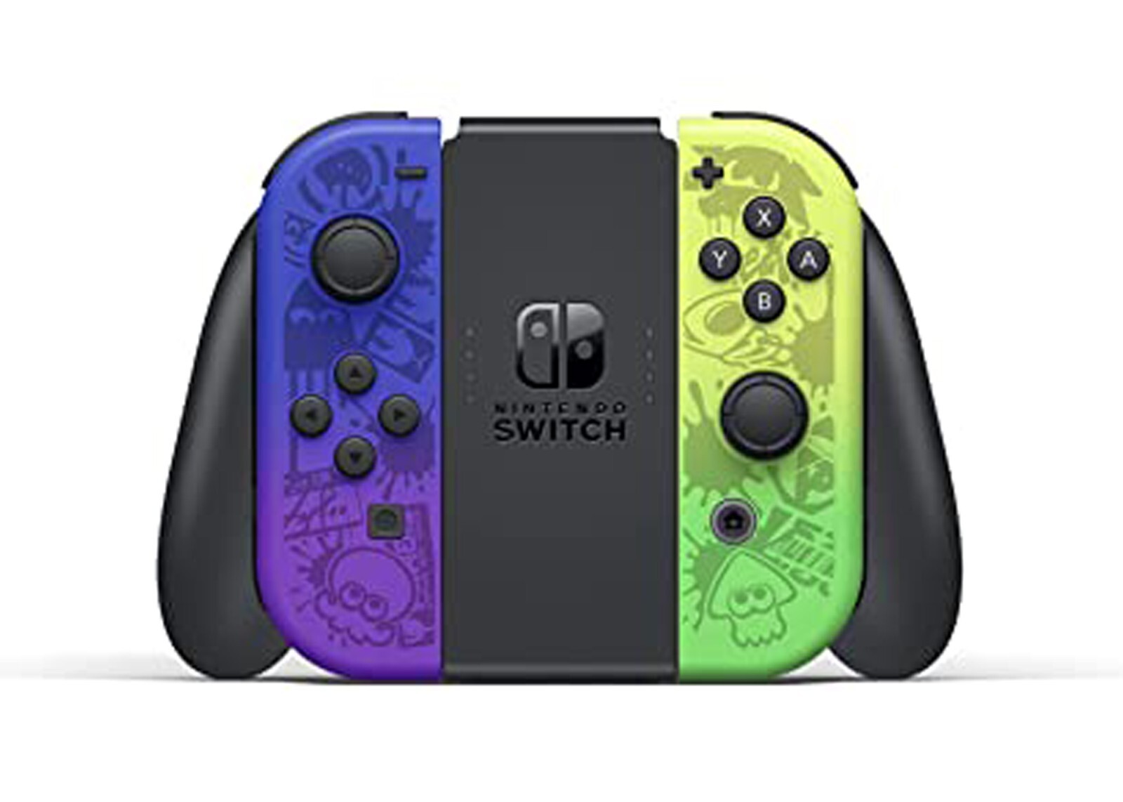 Nintendo Switch OLED 64GB Splatoon Edition + 16GB SD & Screen Protector Bundle