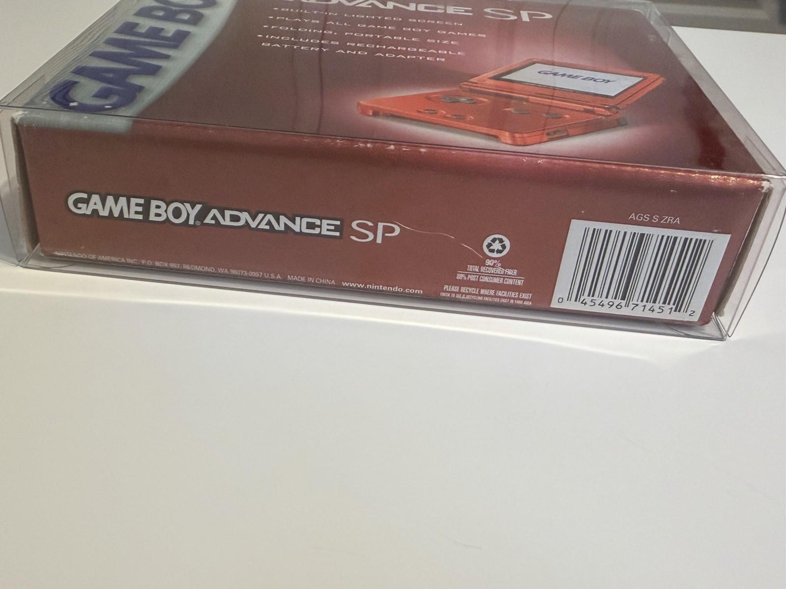 NIB Nintendo Game Boy Advance GBA SP Red Handheld Game System