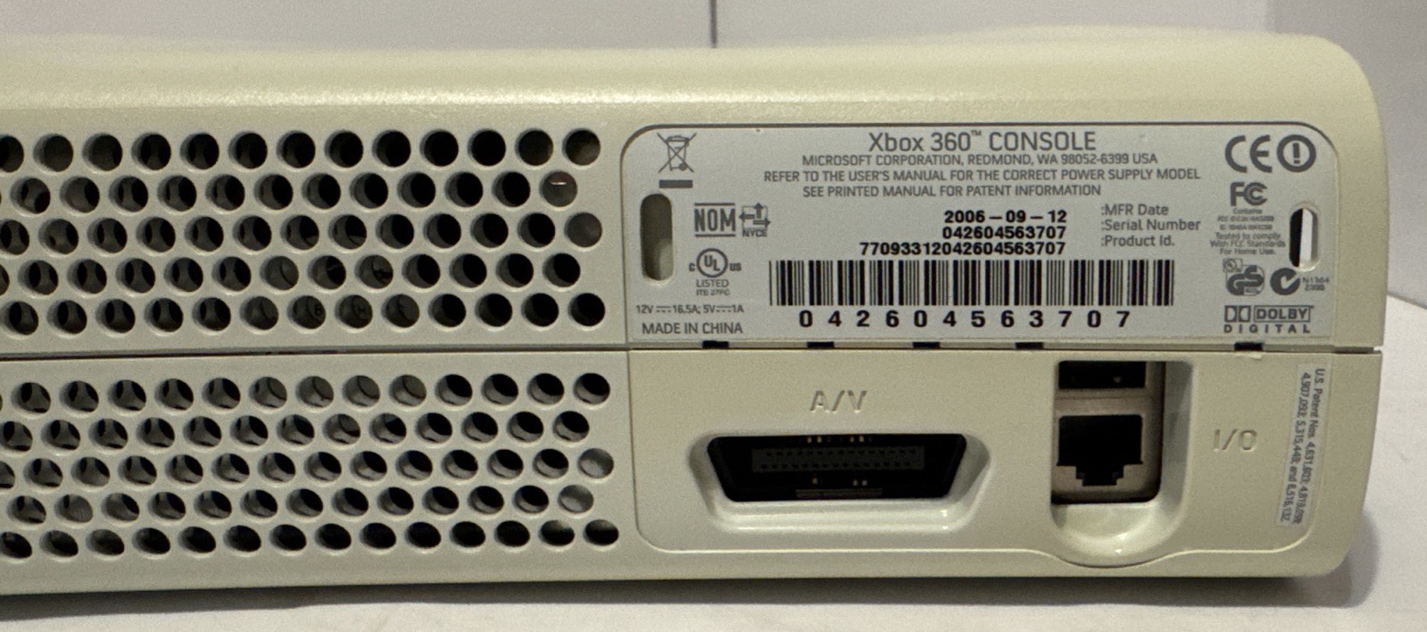 Xbox 360 Arcade White Console Xenon No HDMI NXE Dashboard Deep Cleaned 👀 Tested