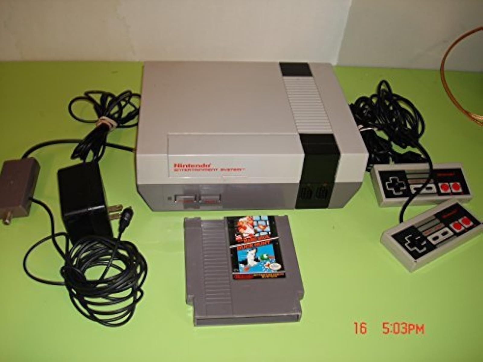 NES System: Video Game Console Bundle Zapper Gun And Game Very Good 6Z