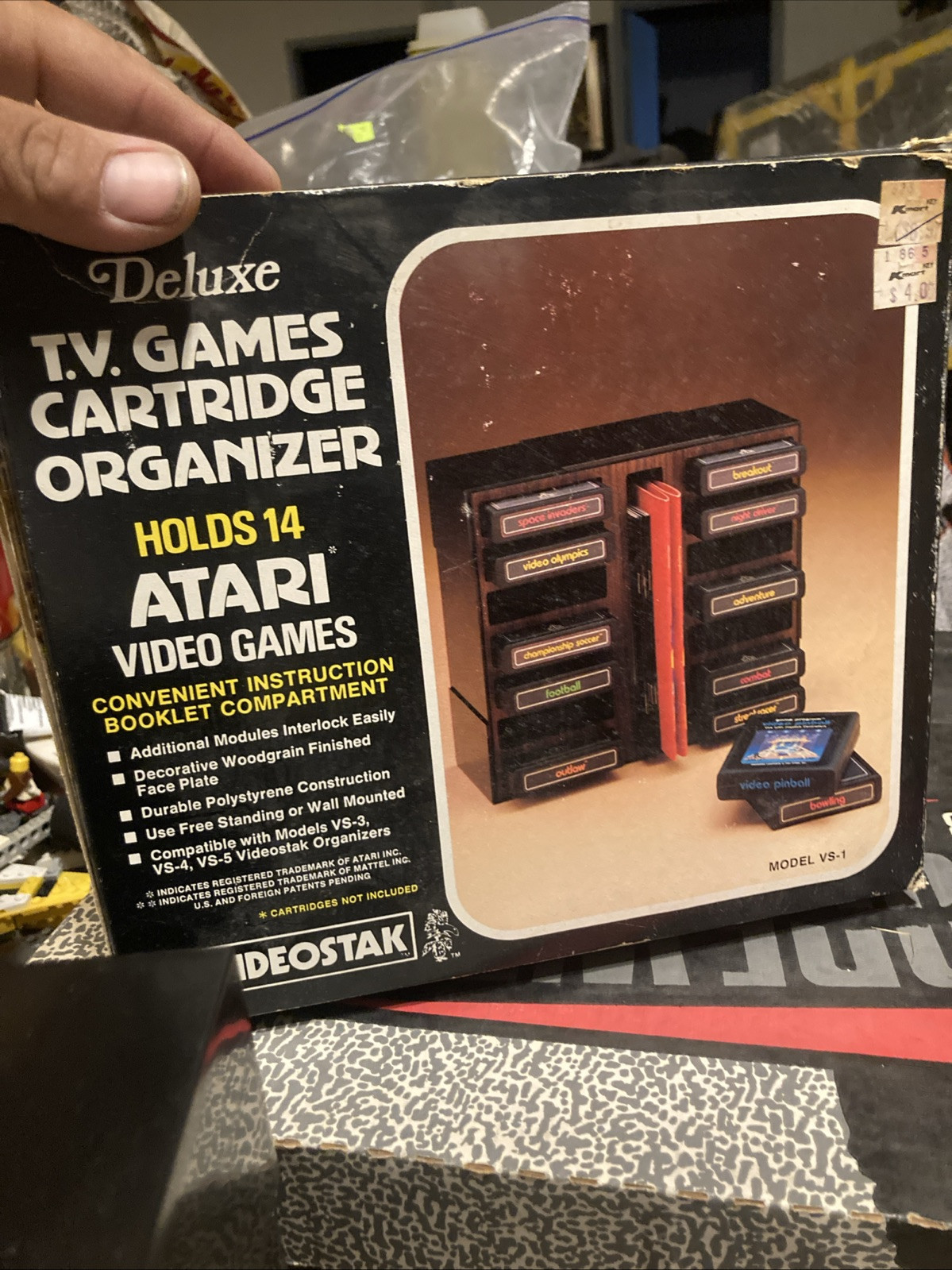 Vintage 80s Atari Modular Cartridge Library Made in USA *New* in original Box