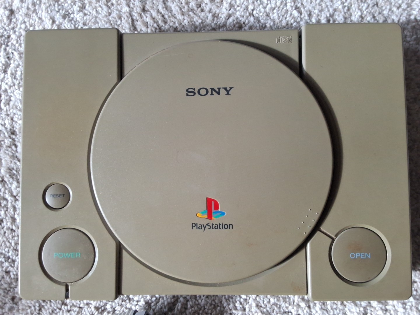 Sony PlayStation 1, No Power Cord And 2 Controllers And Memory Card Not Tested