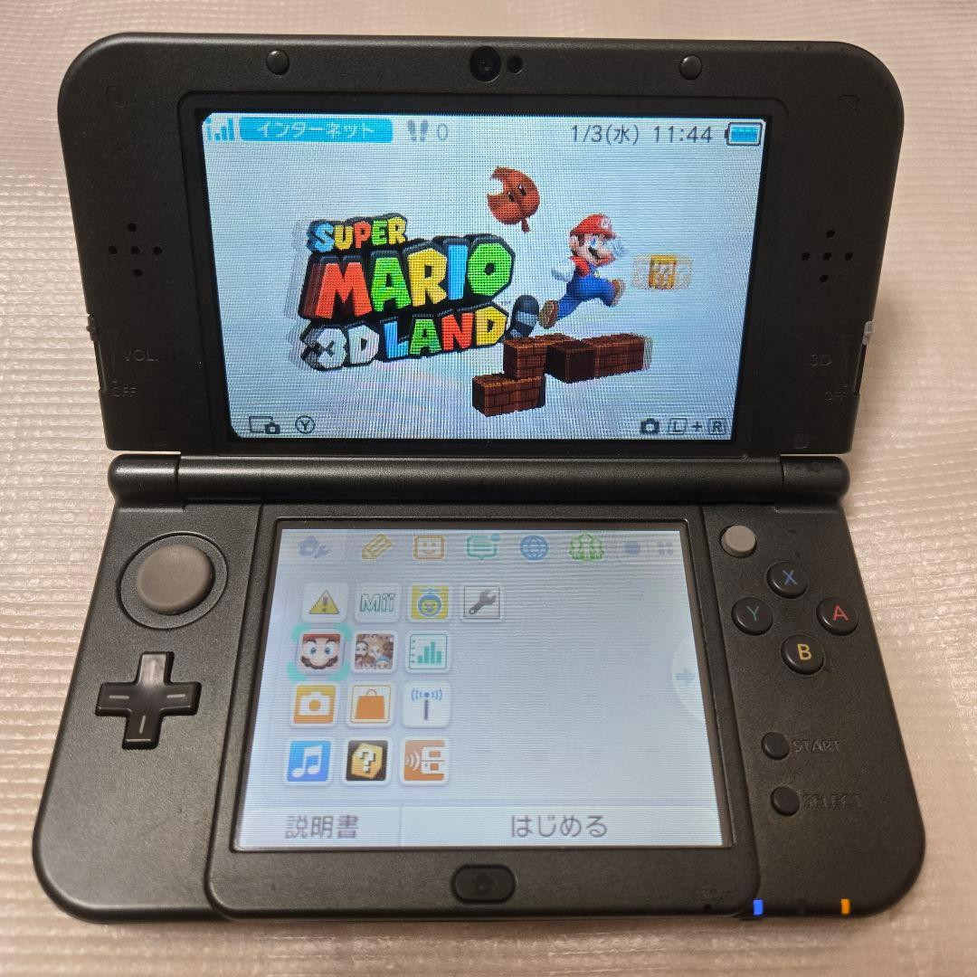 Nintendo New 3DS LL XL Console Metallic Black Japan Region Charger Stylus 0230