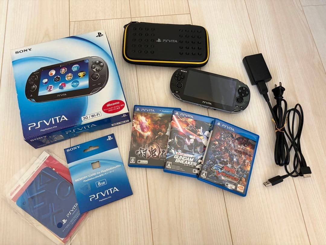 PSVITA Playstation Vita Main Unit 3G/Wi-Fi Pch-1100 Japan