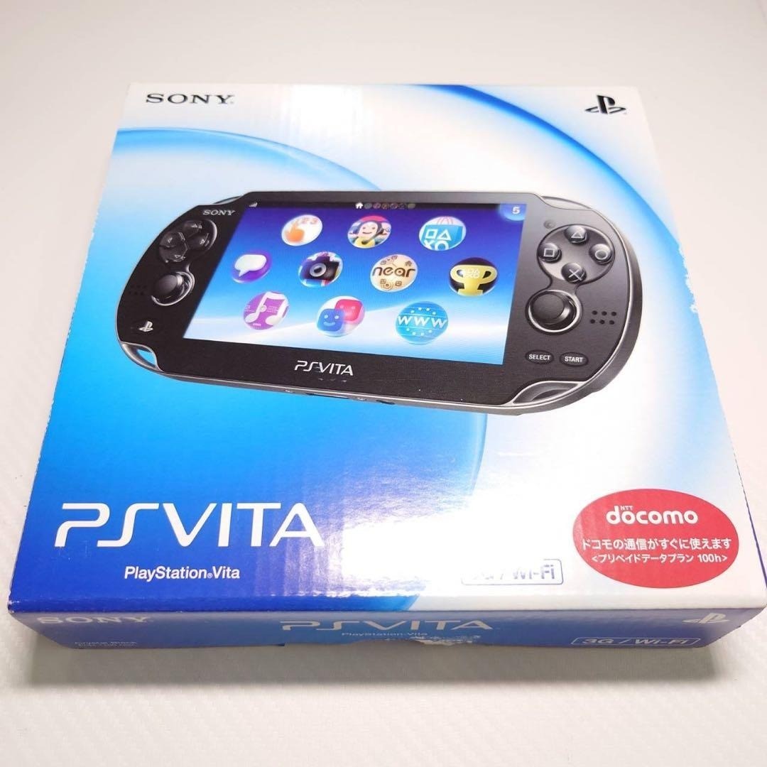 Sony PS Vita PCH-1100 Crystal Black OLED 3G Wi-Fi Complete Boxed Near Mint 7062