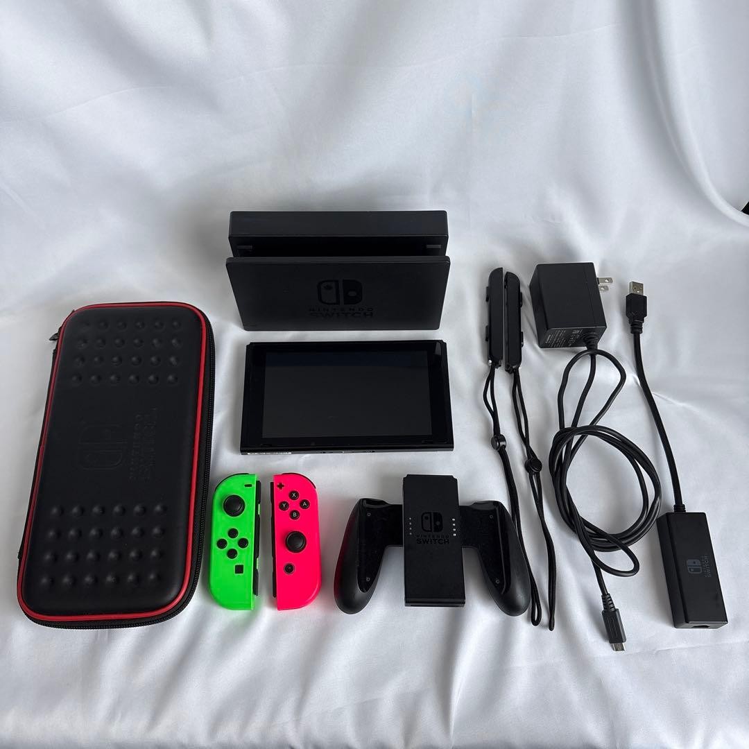 Nintendo Switch Console Set Functionality Confirmed Case LAN Adapter