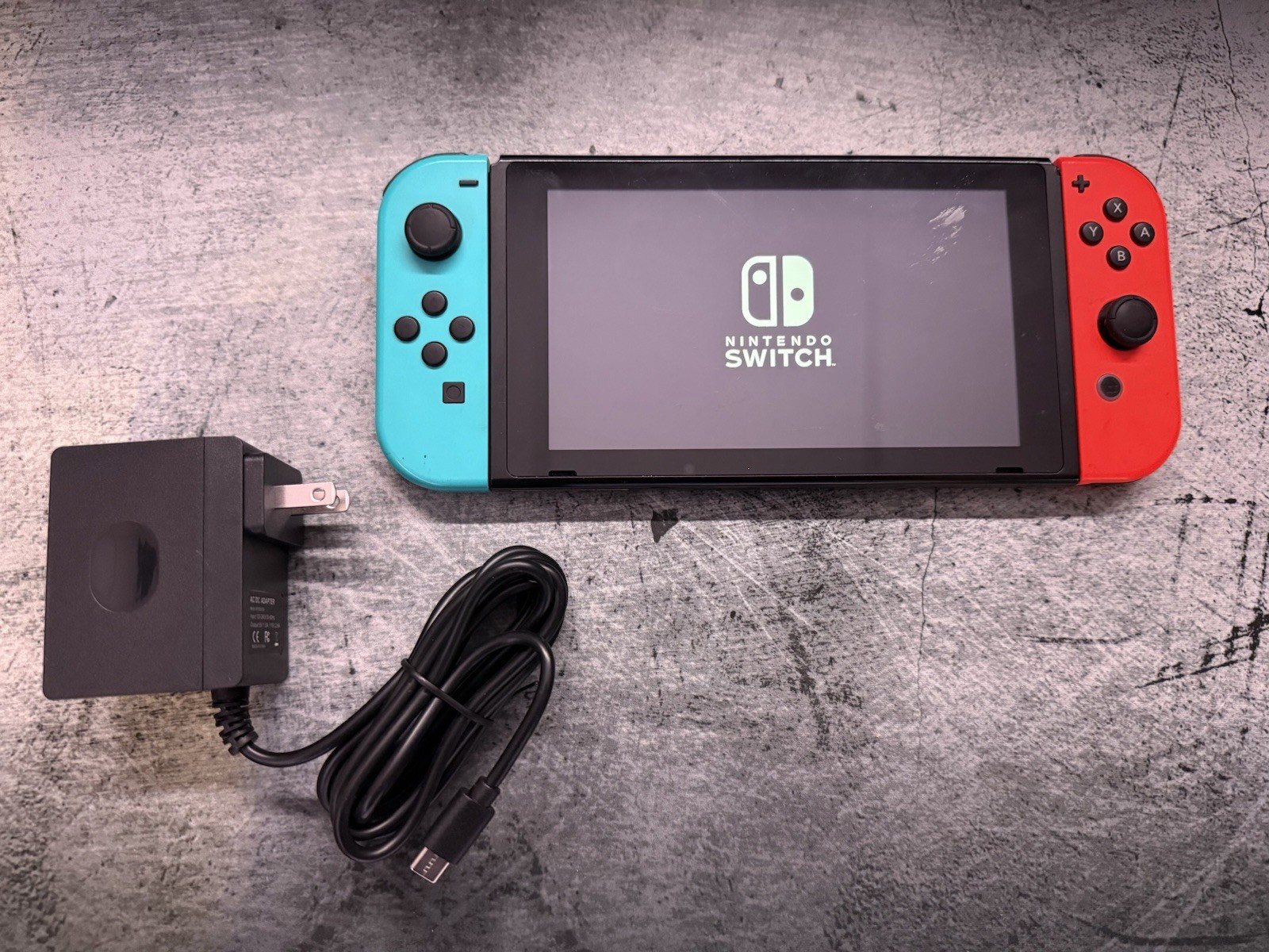 Nintendo Switch with Neon Blue and Neon Red Joy-Con Bundle (HAC-001-01)