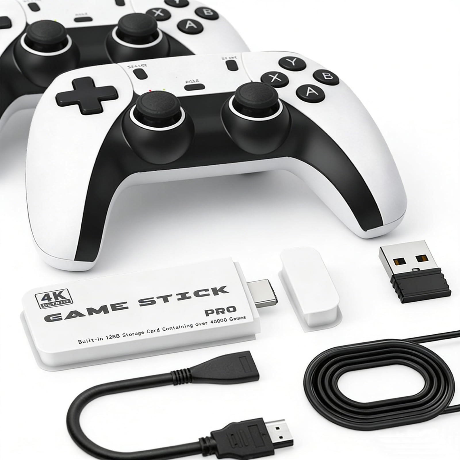 128G Retro Gaming Console Stick – HDMI Plug & Play for TV, Classic Games