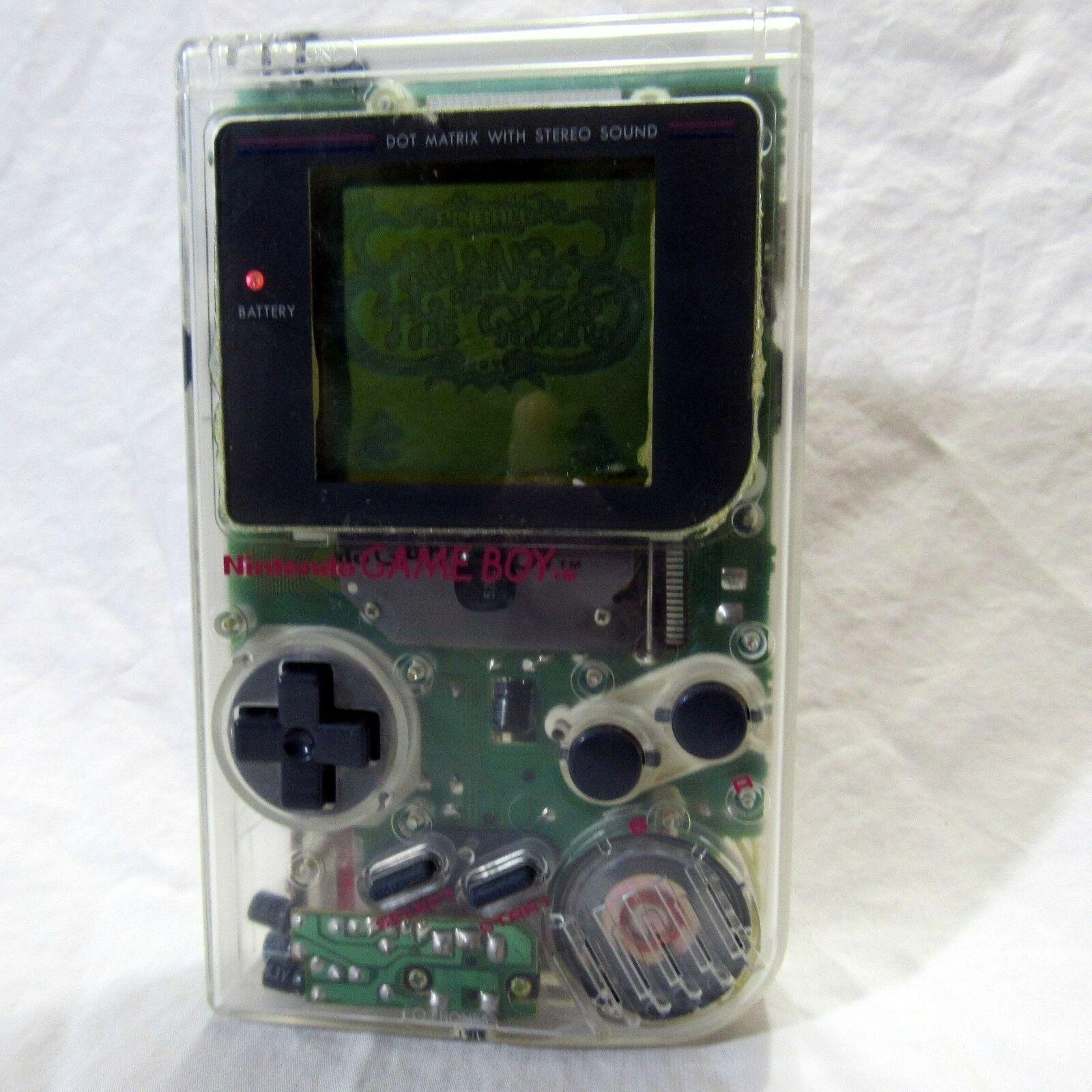 Nintendo Game Boy DMG-01 Clear Original Retail Store Plastic Case Serial Match