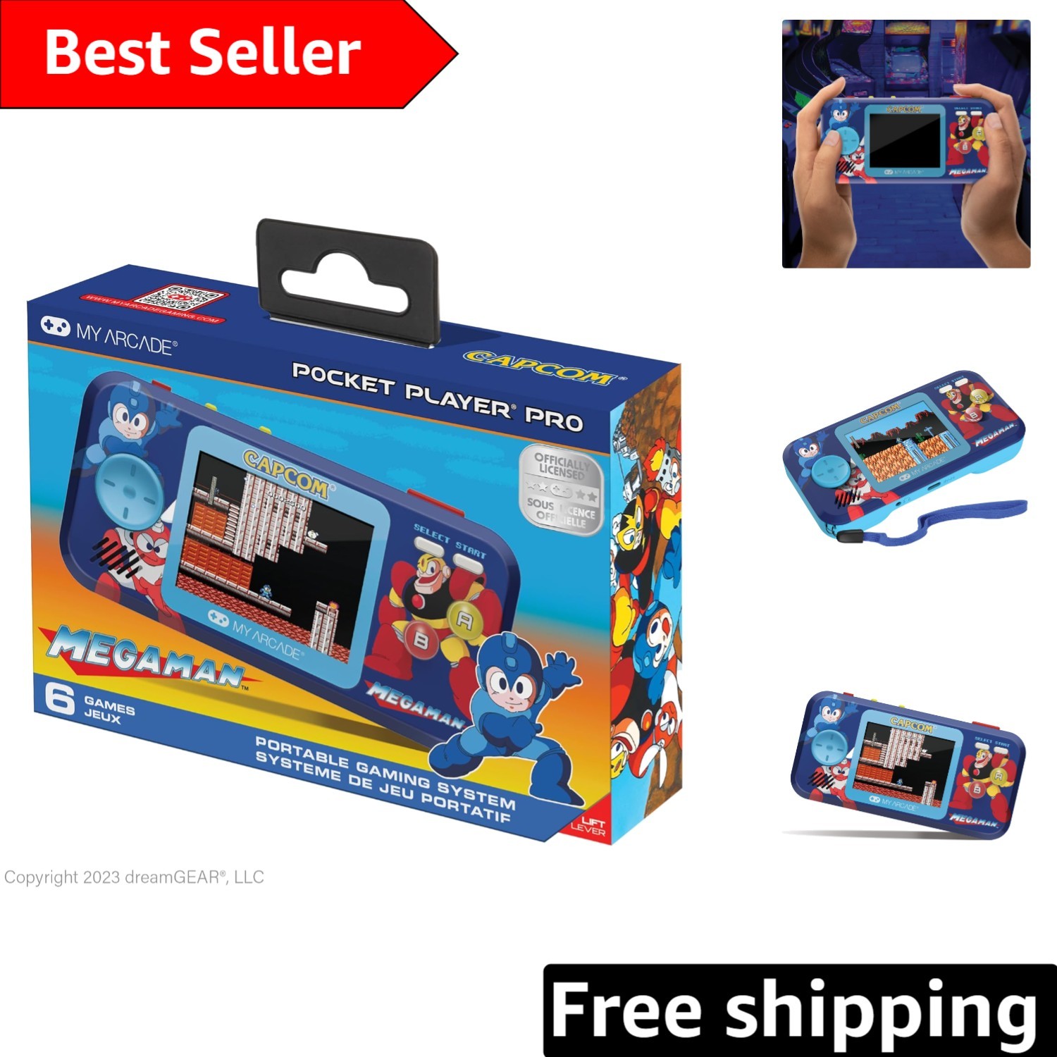 Portable Mega Man Pocket Player: 6 Memorable Arcade Classics in Handheld Format