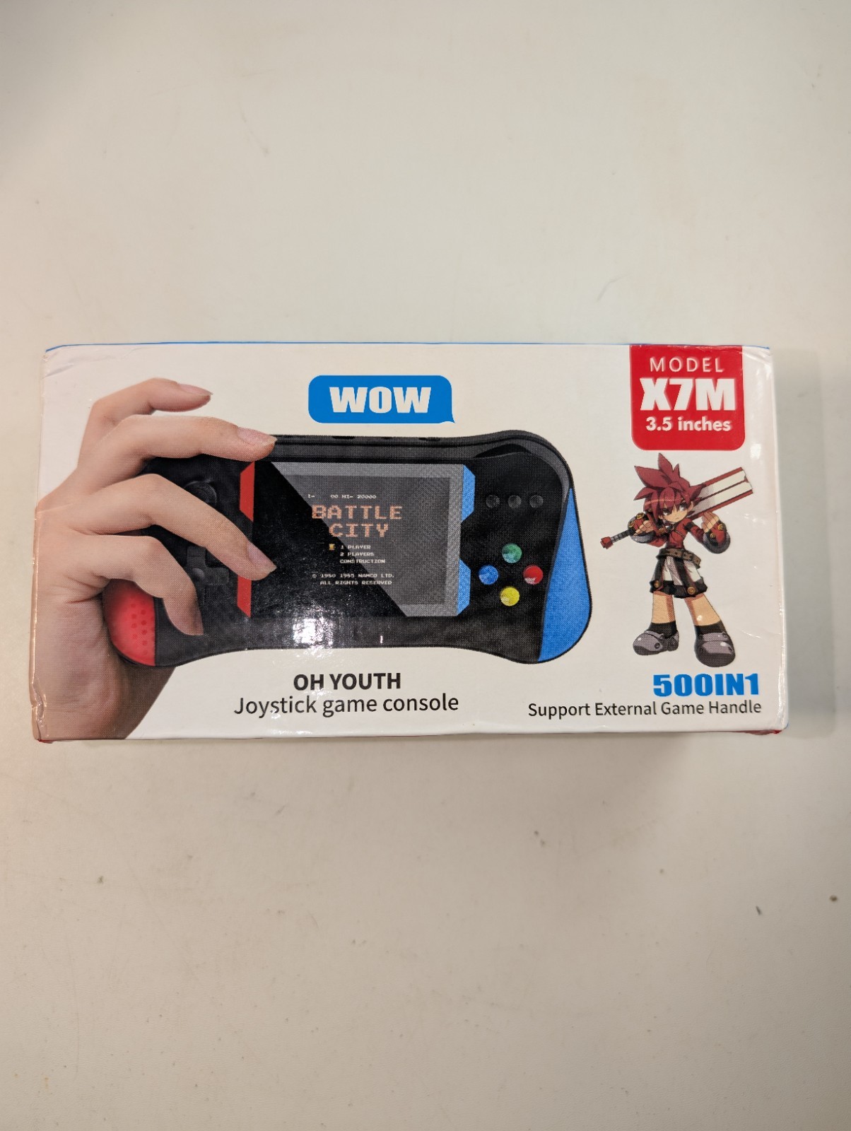 OH YOUTH JOYSTICK GAME CONSOLE- MODEL X7M – 3.5 INCHES -RED & BLUE –