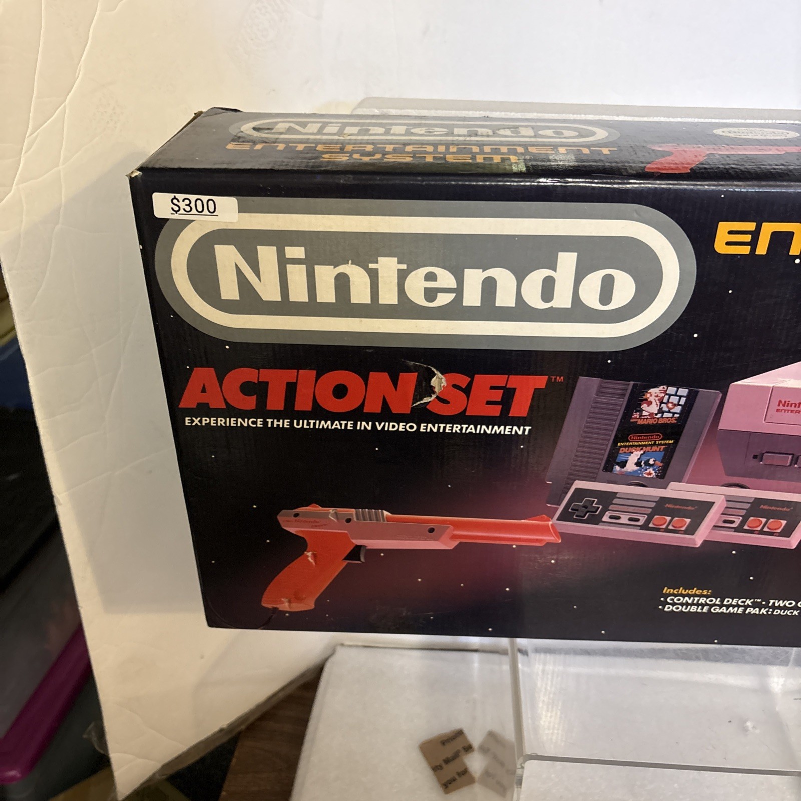 Nintendo NES Action Set System Console – Complete – Tested – Authentic + Games