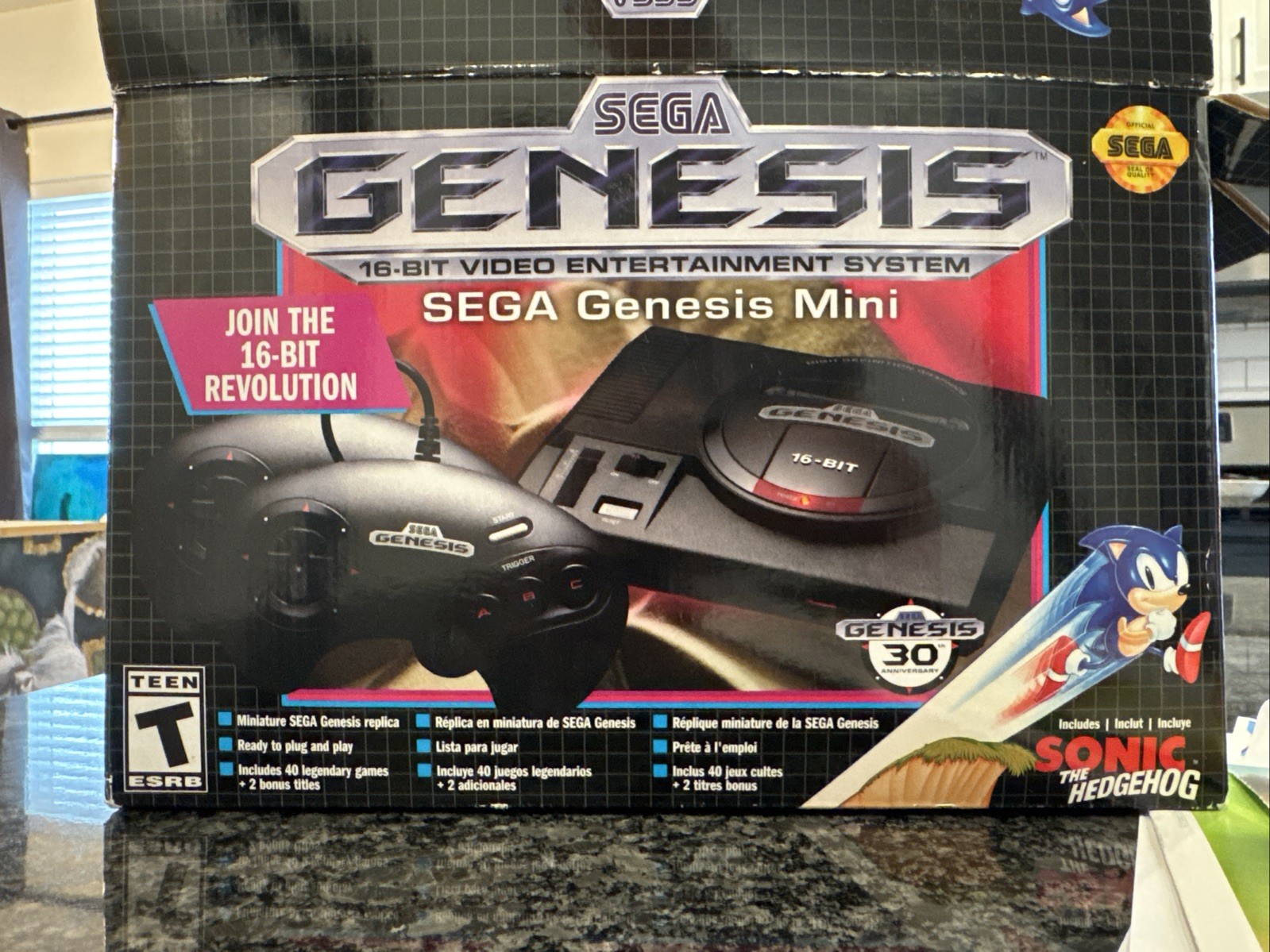 Sega Genesis Mini 16 Bit Video Entertainment System 30th Anniversary! Tested