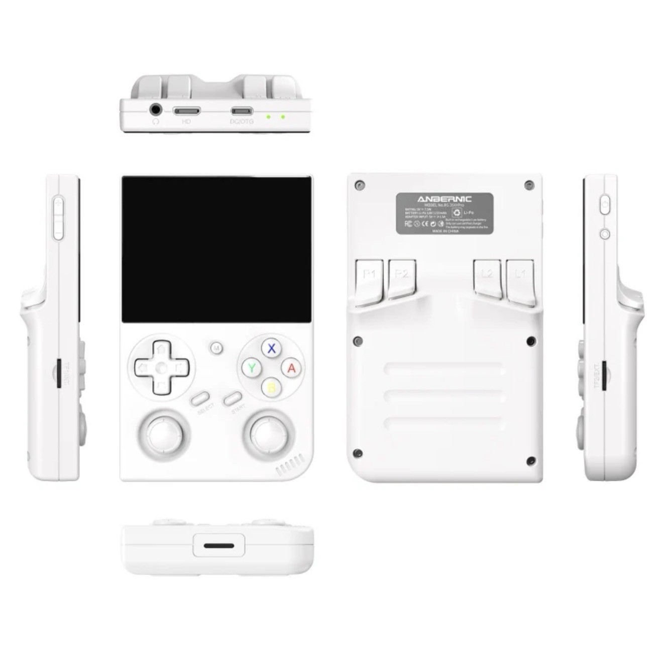 Anbernic RG35XX Pro-White|Fully Loaded 256GB Knulli Gladiator II|Power On & Play