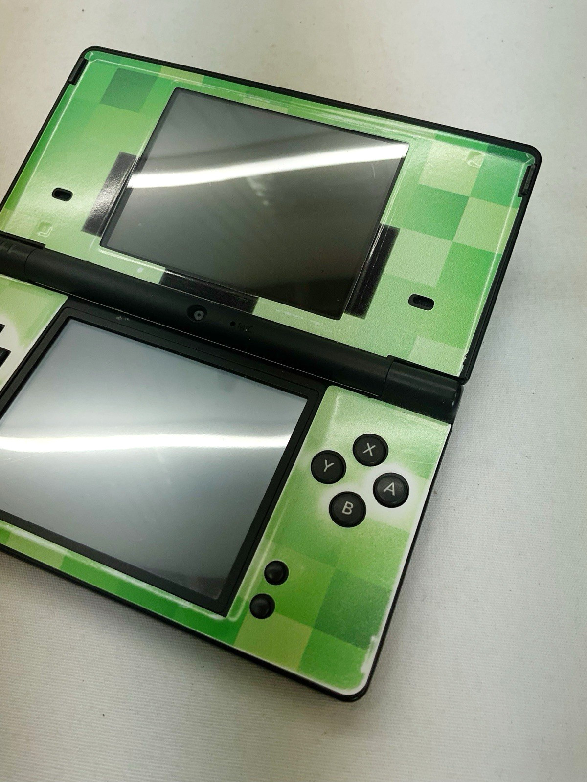 Nintendo DSi Console TWL-001 | Black With Minecraft Stickers | Tested & Working