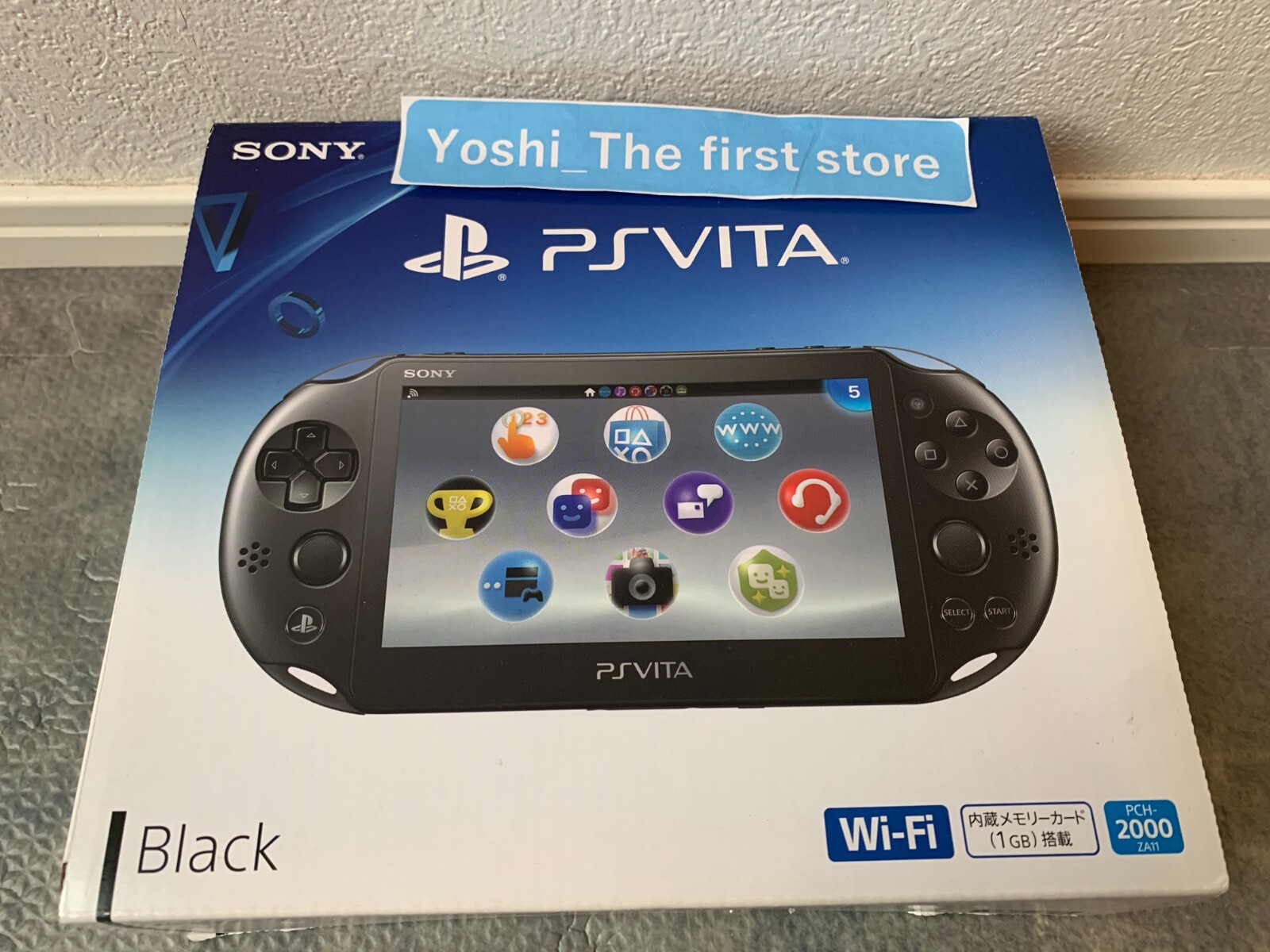 SONY PlayStation PS Vita PCH-2000 ZA11 Black Wi-Fi model Japan Exc