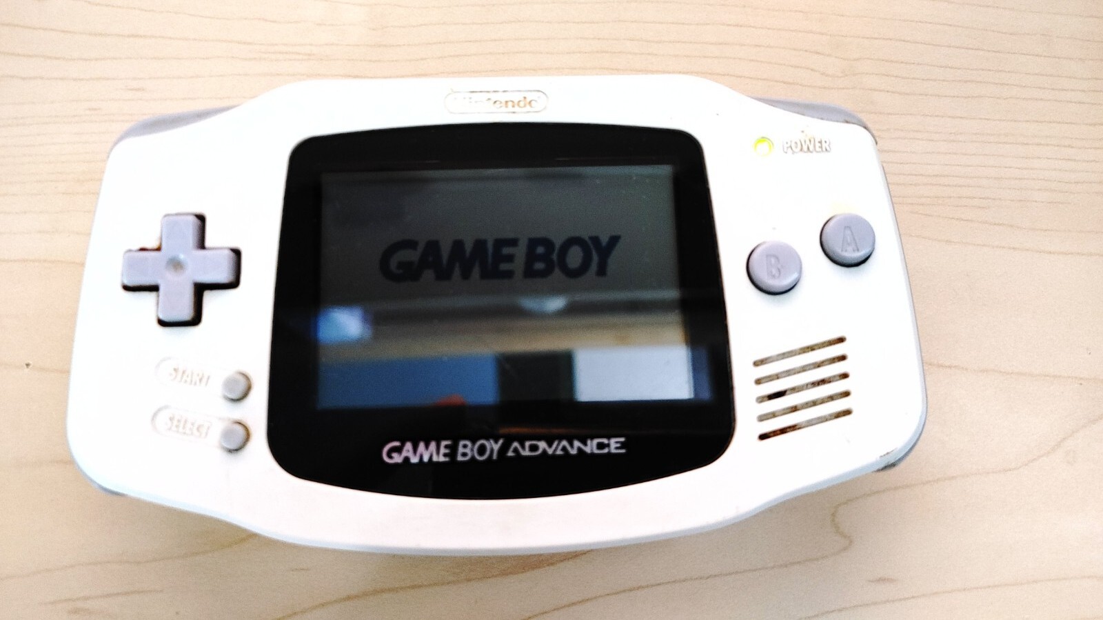 *tested * Nintendo Game Boy Advance Console – White. No Battery cover
