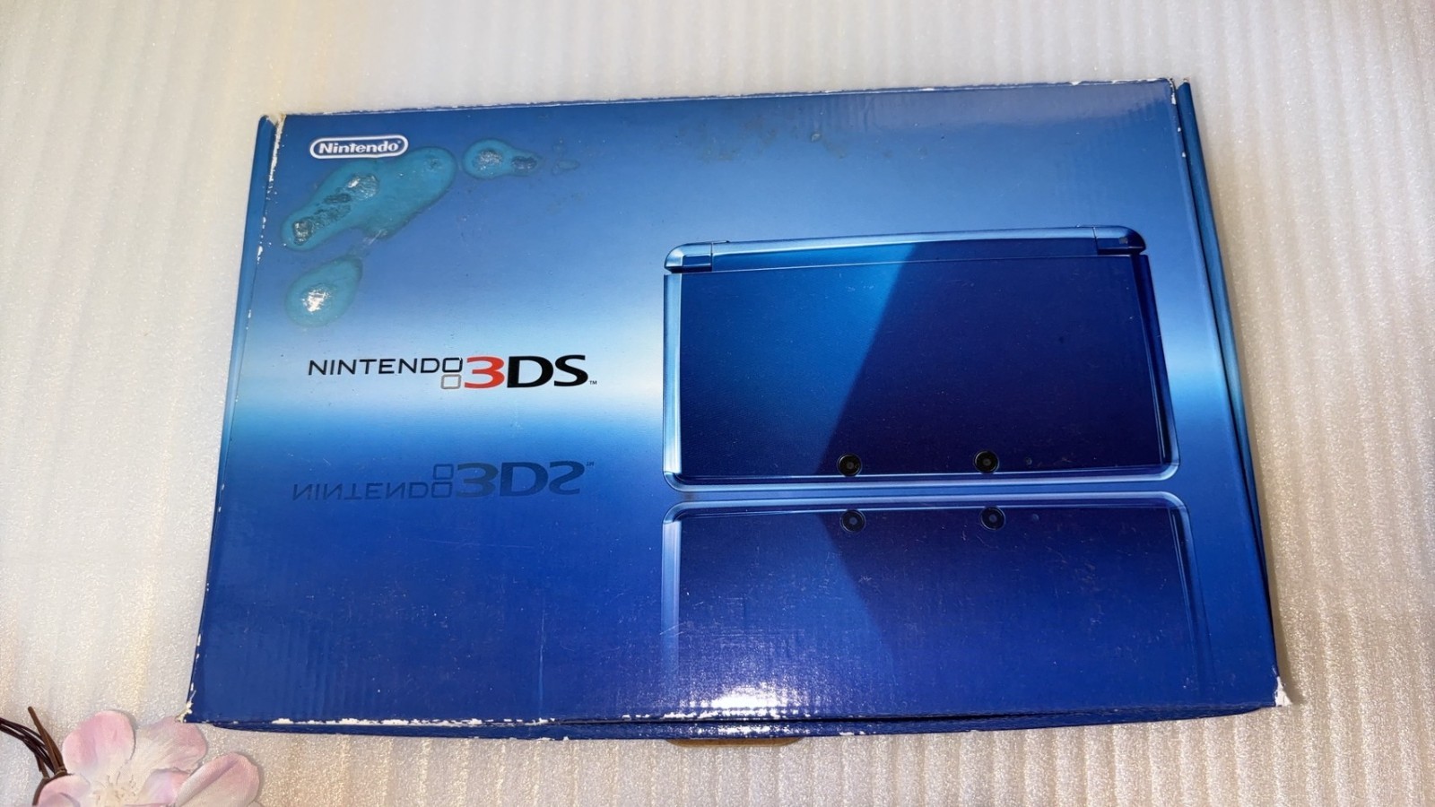 Nintendo 3DS Cobalt Blue Complete in Box CIB Japan Model w/Charger Dock AR Cards