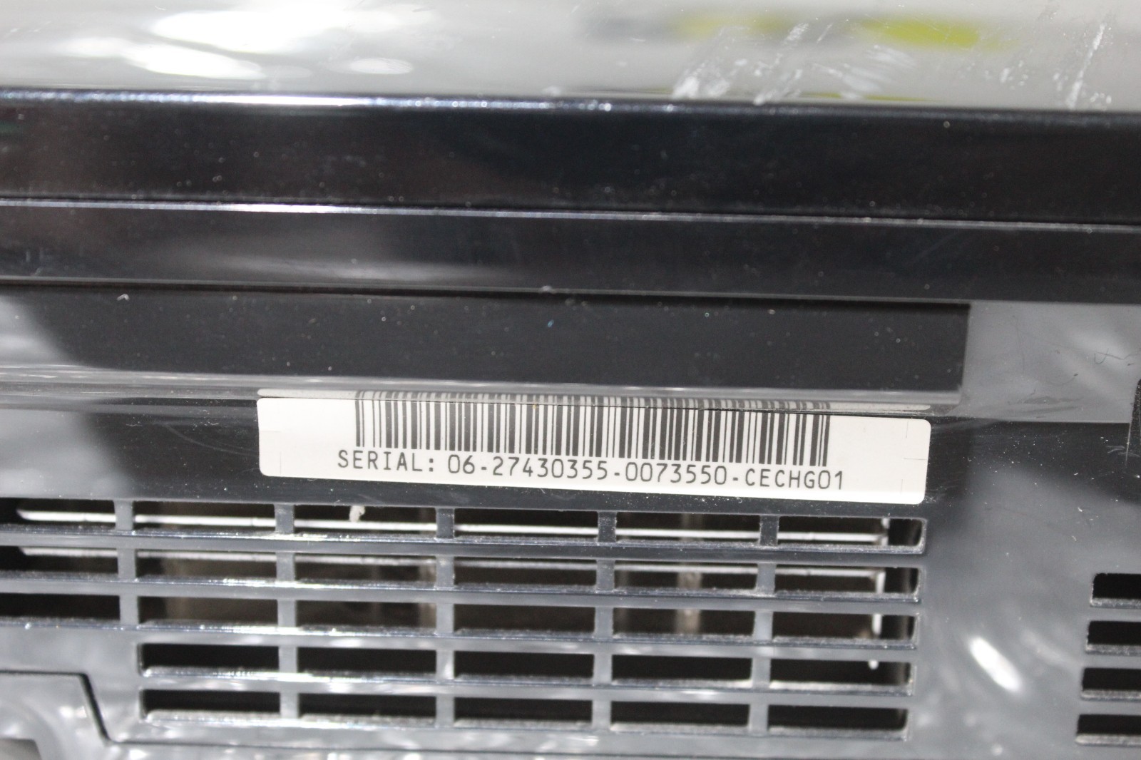 SONY PS3 CONSOLE CECHG01 / Missing Memory from unit