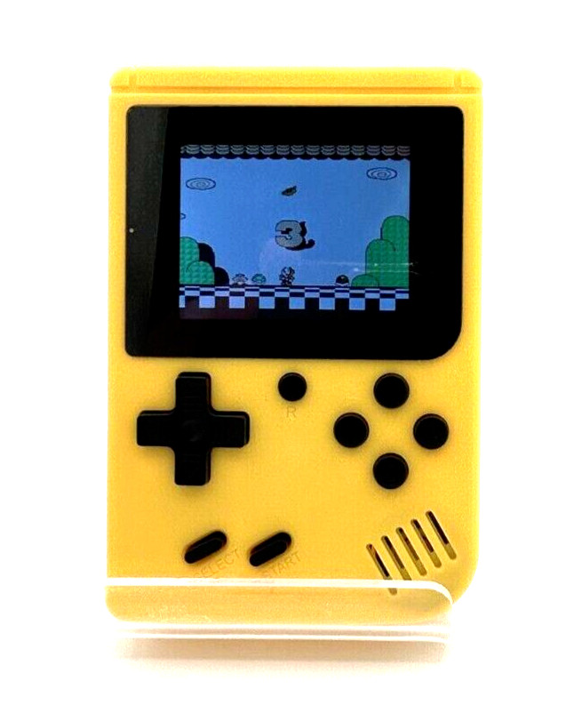 Game Box Plus- Hand Held Game System, Yellow 400 Games In 1 With Carrying Case